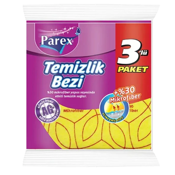 PAREX (%30 MF) TEMIZLIK BEZI 3LI (ORT)
