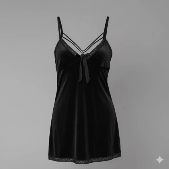 Moonlight 288 Kadife Gecelik - Resim 3