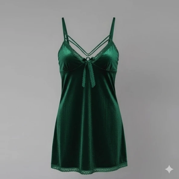 Moonlight 288 Kadife Gecelik - Resim 4