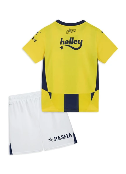 Fenerbahçe Orijinal Lisanslı 24/25 Çubuklu Sarı Lacivert Çocuk Forma Set - 2