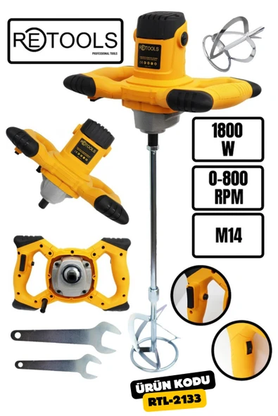 RETOOLS 1800W BOYA HARÇ KARIŞTIRICISI