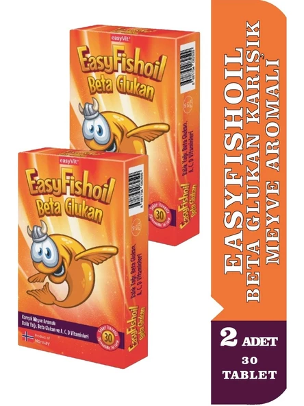 EasyFishoil Beta Glukan Çiğnenebilir 30 Jel Form 2 ADET ürün görseli