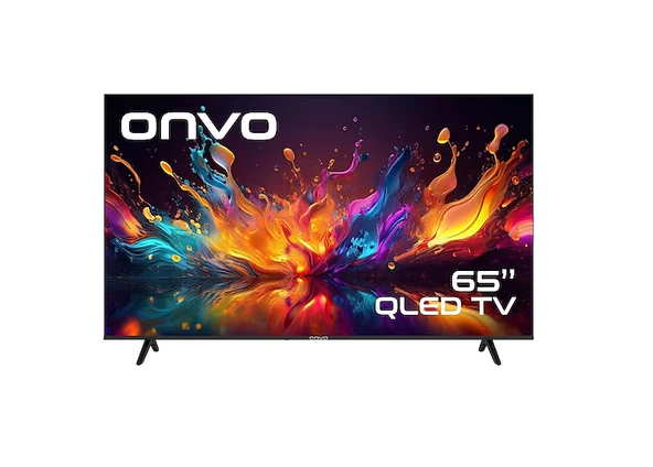 Onvo 65OVF9250UQ 65" 165 Ekran Uydu Alıcılı 4K Ultra HD Google Smart QLED TV ürün görseli 1