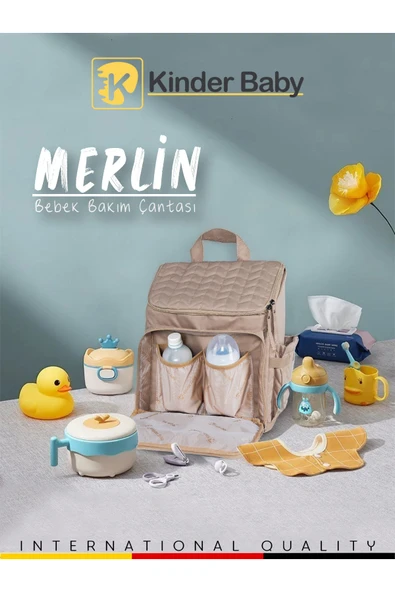 Kinder Baby Merlin Termal Anne Bebek Bakım Çantası - 8