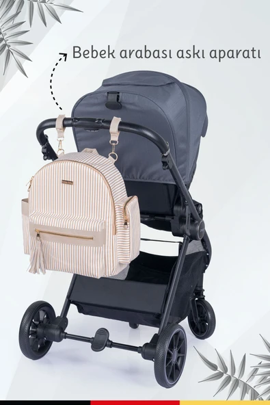 Kinder Baby Zebbra Termal Anne Bebek Bakım Çantası - Resim 6