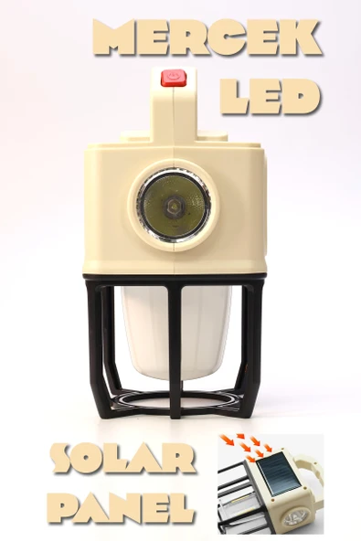 3 MODLU Şarjlı Kamp Lambası Solarlı 20 WATT LED Işık El Feneri Portatif Işıldak Gece Lamba PR9802B - Resim 5