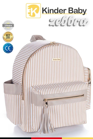 Kinder Baby Zebbra Termal Anne Bebek Bakım Çantası ürün görseli