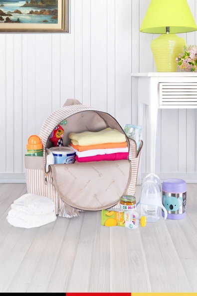 Kinder Baby Zebbra Termal Anne Bebek Bakım Çantası - Resim 7