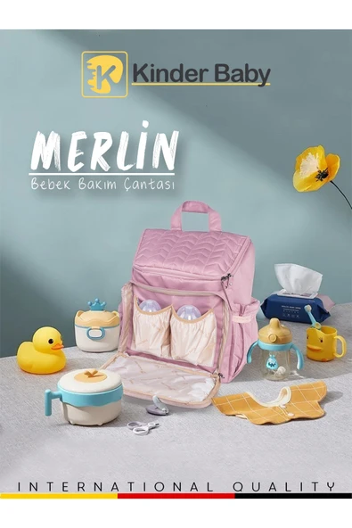 Kinder Baby Merlin Termal Anne Bebek Bakım Çantası - 4