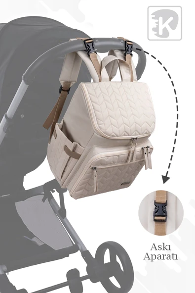 Kinder Baby Merlin Termal Anne Bebek Bakım Çantası - Resim 4