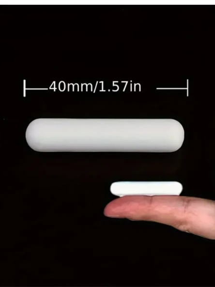 5 Adet 40 mm PTFE Manyetik Karıştırma Çubuğu  Kimya, Laboratuvar ve Endüstriyel Kullanım İçin - 2