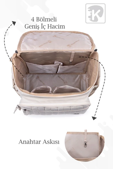 Kinder Baby Merlin Termal Anne Bebek Bakım Çantası - Resim 5