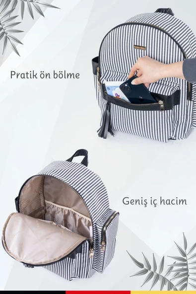 Kinder Baby Zebbra Termal Anne Bebek Bakım Çantası - 4