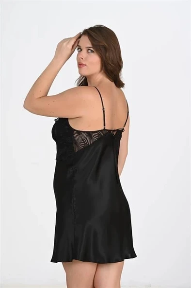 Bicomi 2li Siyah Sabahlık Takımı Bigsize 6213 - Resim 2