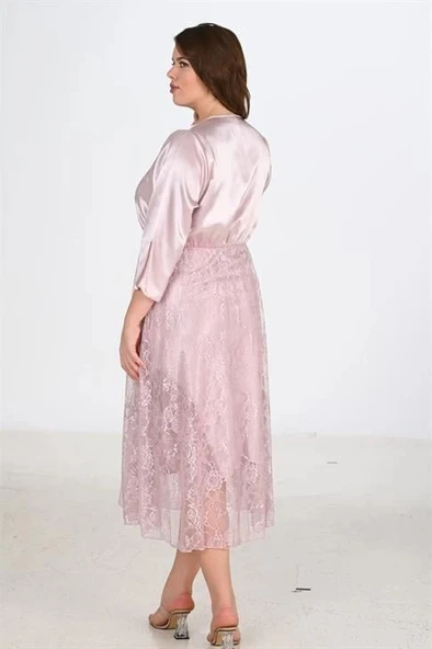 Bicomi 2li Pudra Sabahlık Takımı Bigsize 6220 - Resim 2