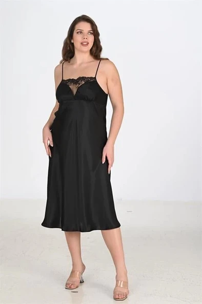 Bicomi 2li Siyah Sabahlık Takımı Bigsize 6221 - Resim 3