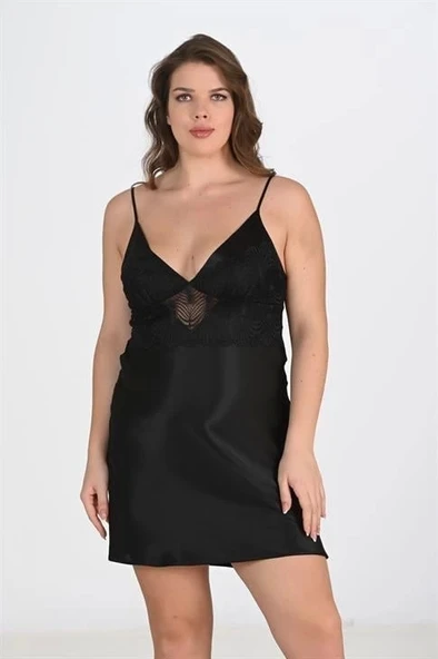 Bicomi 2li Siyah Sabahlık Takımı Bigsize 6213 ürün görseli