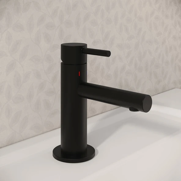 VitrA Origin A4255536  Lavabo Bataryası Kısa Mat Siyah - Resim 3