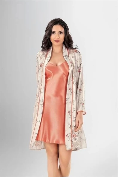 Bicomi 2 li Kısa Sabahlık Takımı Desenli 1962 ürün görseli