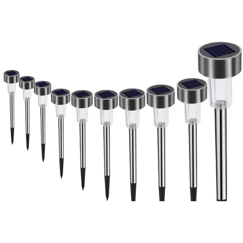 Metal Gövdeli Solar Bahçe Lambası 10'lu - 4