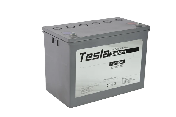 TESLA 12V 100 Amper (12V 100AH) Deep Cycle Jel Derin Döngülü (YENİ ÜRETİM) - 2