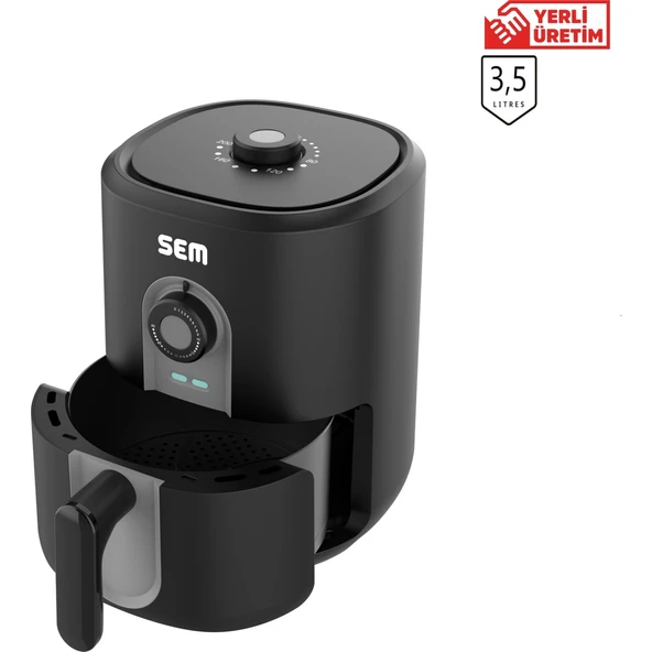 SEM SC305 SEM MİDOCOOK YAĞSIZ KIZARTMA SICAK HAVA FRİTÖZ  AİRFRYER SİYAH - Resim 8