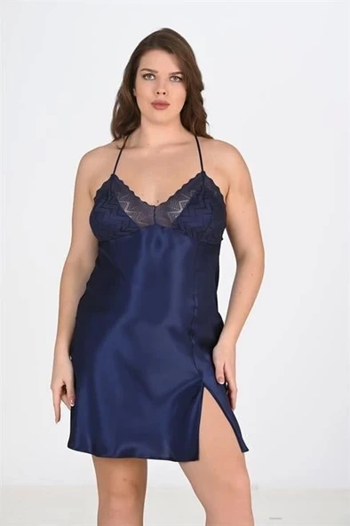 Bicomi 2li Lacivert Sabahlık Takımı Bigsize 6215 - Resim 3