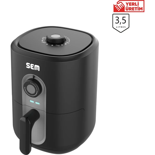 SEM SC305 SEM MİDOCOOK YAĞSIZ KIZARTMA SICAK HAVA FRİTÖZ  AİRFRYER SİYAH - Resim 9