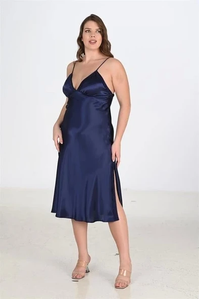 Bicomi 2li Lacivert Sabahlık Takımı Bigsize 6225 - Resim 2