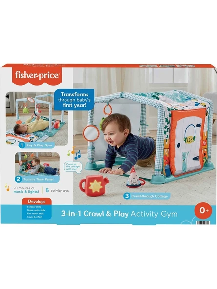 Fisher Price 3'ü 1 Arada Sevimli Kulübe Jimnastik Merkezi HJK45
