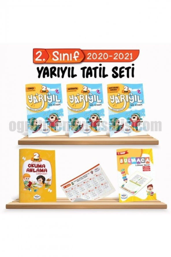 2.sınıf Yarıyıl Tatil Seti (2020-2021) Öğretmen Evde Yayınları