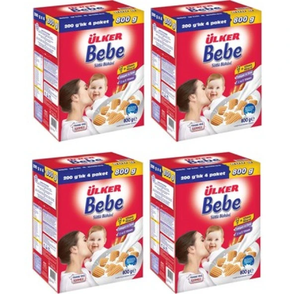 Ülker Bebe Bisküvisi 800 gr 4'lü