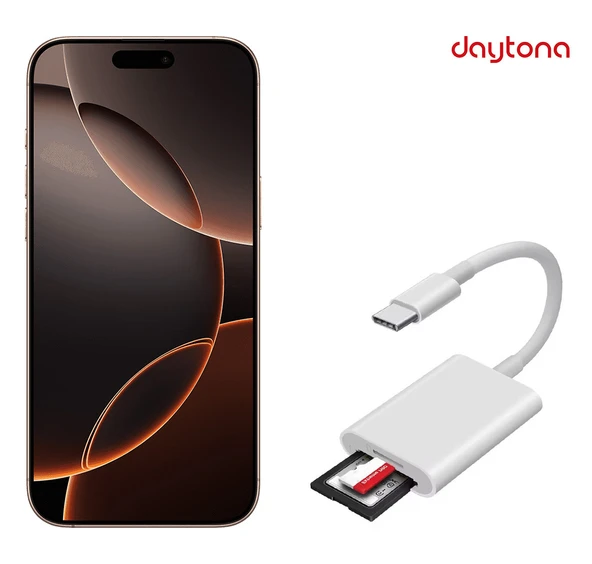 Daytona NK1023 2'si 1 Arada Telefon&Pad Için Type-C'den Sd Karta Otg Sd/TF Dönüştürücü Kart Okuyucu - 4