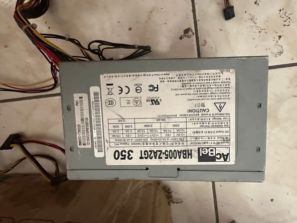 ACBEL 350W POWER GÜÇ KAYNAĞI HBA005-ZA2GT KULLANIŞMIŞ 2.EL ürün görseli 1