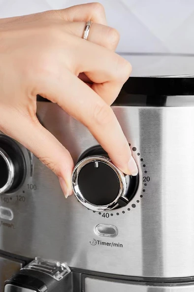 Karaca Multifry Inox Double Pan XL 5.5 lt Yağsız Fritöz Teşhir - 5