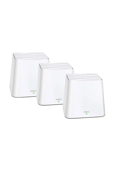 Everest Finix MW3-3P 3'lü 2 Port 1200 Mbps Router Teşhir