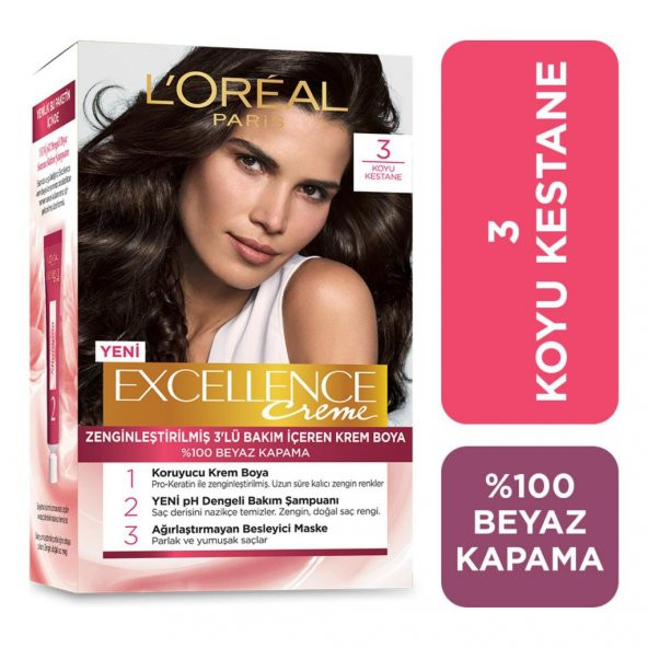 Excellence Creme 3.Koyu Kestane