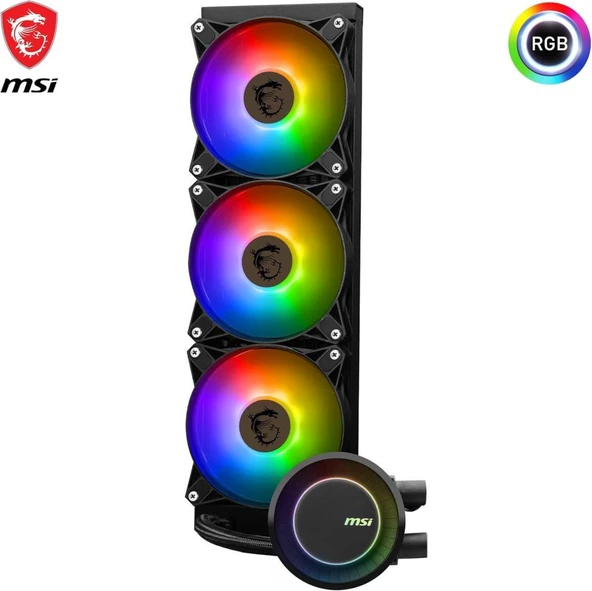 MSI Mag Coreliquid E360 360 mm İşlemci Sıvı Soğutucu Outlet - Resim 6