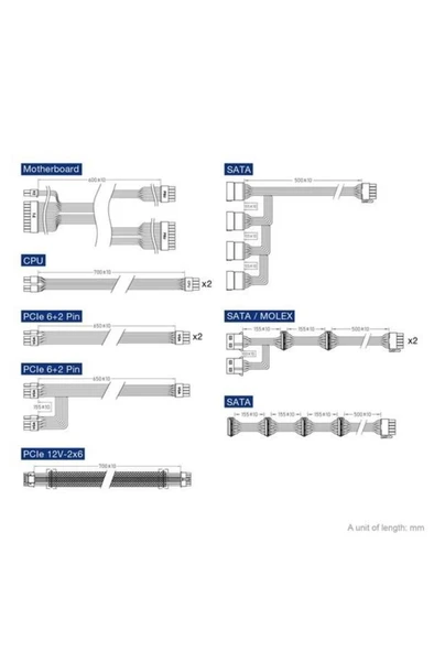 FSP Hydro PTM PRO HPT2-1650M Gen5.1 1650 W Power Supply Outlet - Resim 5