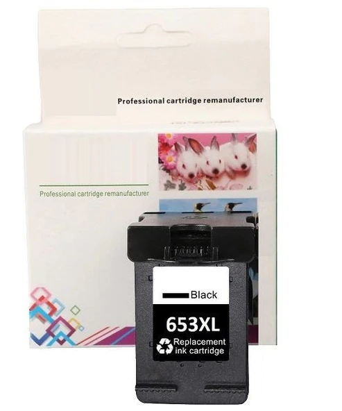 Hp 653xl-3ym75a Muadil Siyah Kartuşu