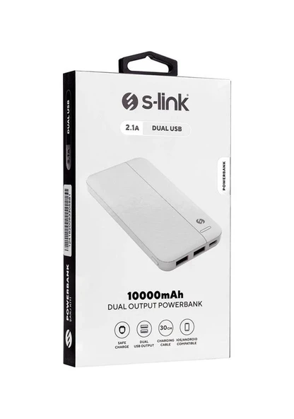 S-link IP-G10N 10000 mAh Powerbank Beyaz - 2
