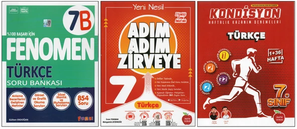 Fenomen Yayıncılık FENOMEN 7. SINIF 7B TÜRKÇE+NEWTON ADIM ADIM Z.+KONDİSYON TÜRKÇE (3 KİTAP) 202500452 ürün görseli