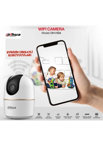 Dahua DH-H2A Hero A1 360° WI-FI Gece Görüşlü Akıllı Güvenlik Kamerası - 2