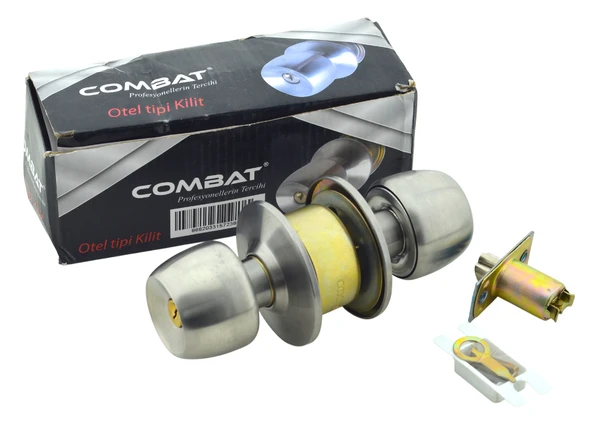 Combat Topuzlu Kapı Kolu Kilidi Otel Tipi Kapı Kolu Kilit Wc Banyo Arızalı