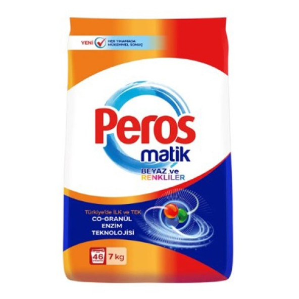Peros Matik Beyazlar ve Renkliler için 7 kg Toz Deterjan