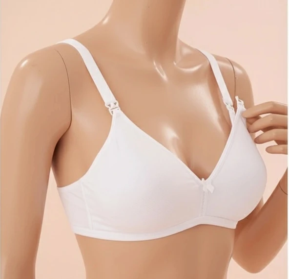 Bicomi Beyaz Dikişsiz Emzirme Sütyeni ürün görseli