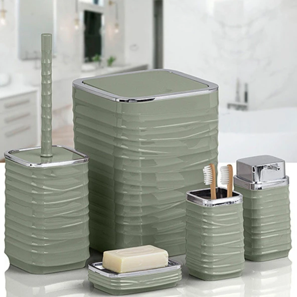 440-1Y LUNA 5 LI BANYO SETI KROM YESIL