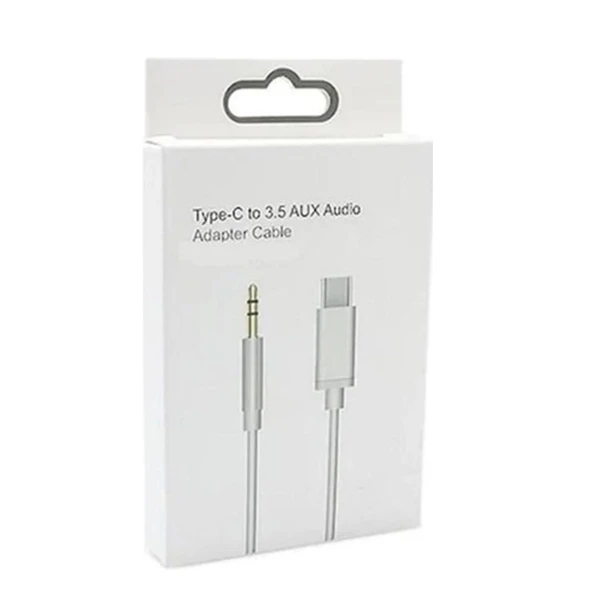 Type-C to 3.5mm Jack Aux Stereo kablo, 1 Metre, - 3