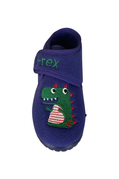 Soylu Yumuşak Nakışlı Erkek Çocuk Pandufu Lacivert - 4