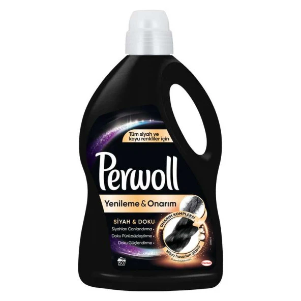 Perwoll Siyah & Doku Sıvı Deterjan 50 Yıkama 3 lt